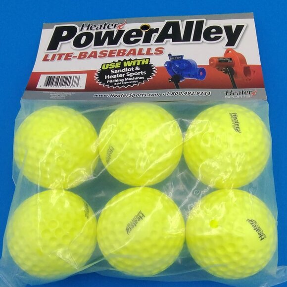 Heater Power Alley Lite Baseballs 6 Pack NWT - Picture 2 of 2